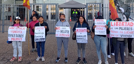 Manifestación por&nbsp; la libertad de las mujeres detenidas en el desalojo de zona sudeste&nbsp;