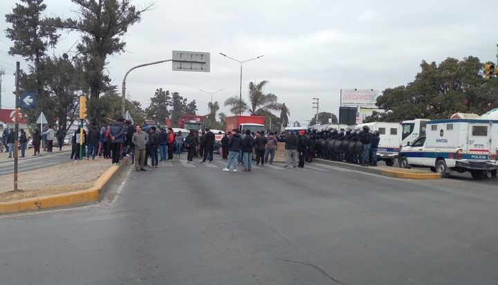 Manifestación de trabajadores de Cofruthos