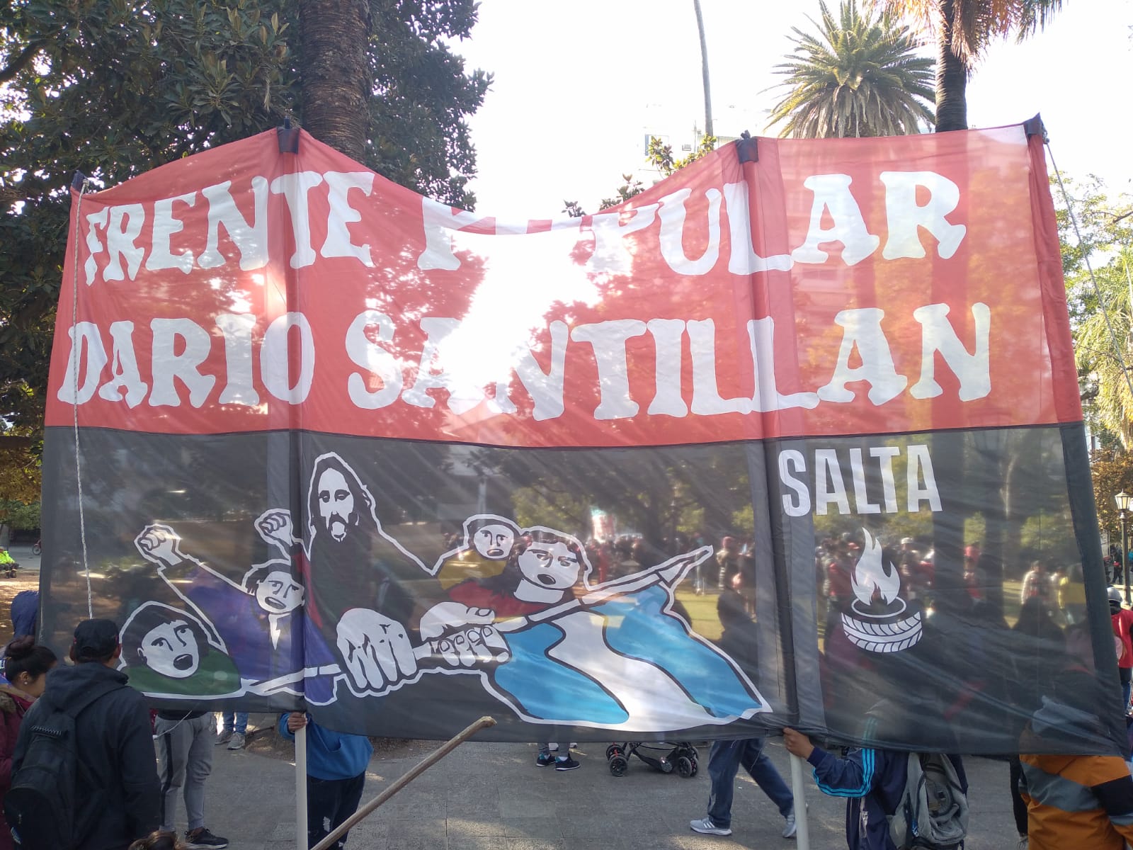 Movilización de la Unidad Piquetera al Ministerio de Trabajo&nbsp;